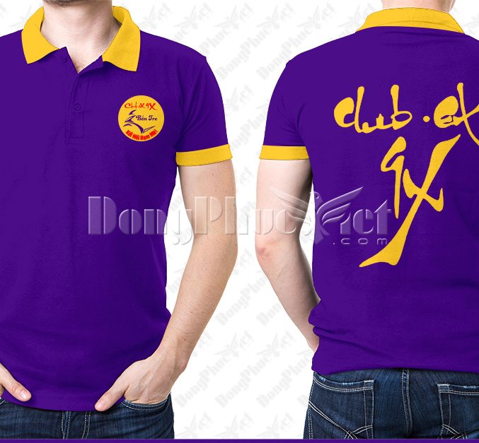 Áo thun đồng phục màu tím
