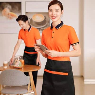 Áo thun quán cà phê màu cam